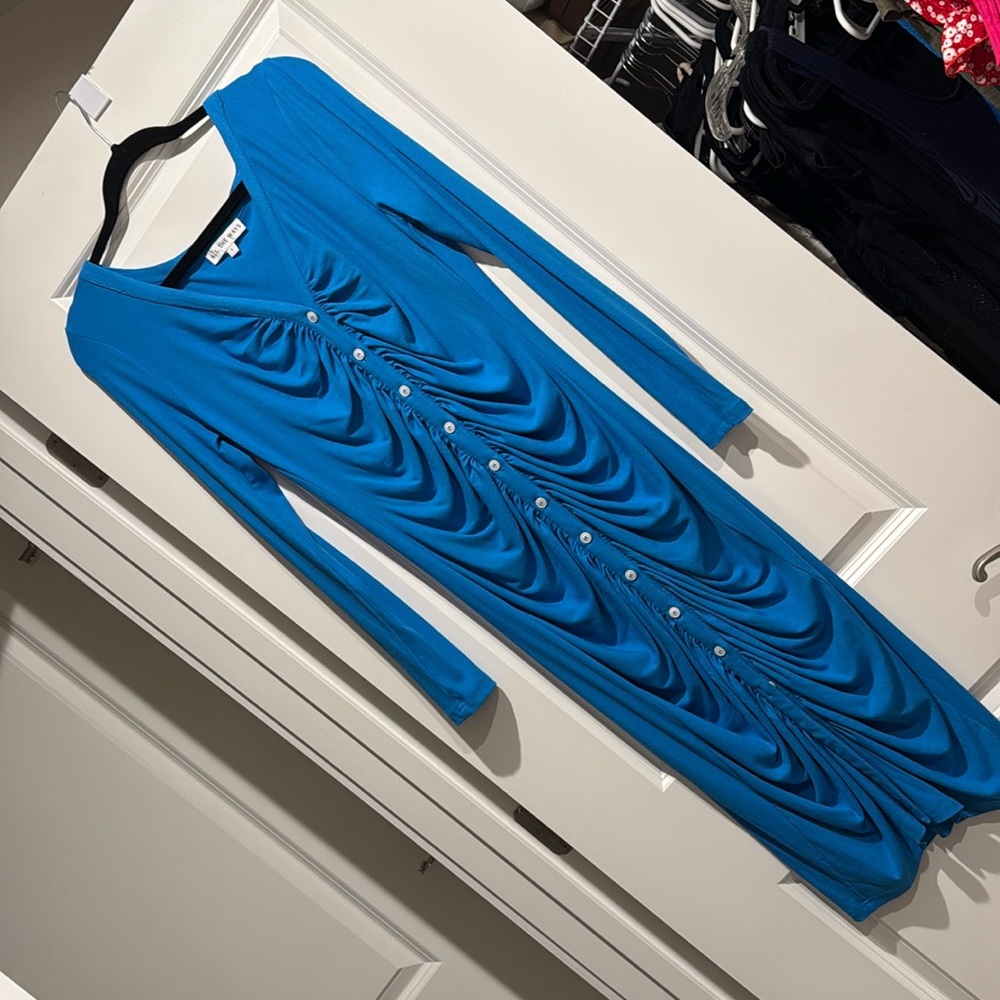 Superdown Blue Button Down Dress - image 1